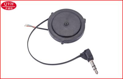 China Multipurpose 3.5mm DC Plug Retractable Audio Cable with 36*13.5MM Reel for sale