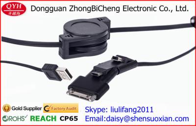 China Flexión 3 del Multi-Cargador en 1 cable retractable del USB para los móviles en venta