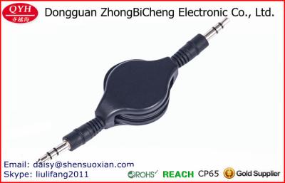 China Cable aux. del estéreo del mini audio para el automóvil retractable promocional 3.5m m en venta