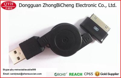 China Retractable USB to 30 Pin Data Sync Charger Cable Cord for Samsung Note 10.1 for sale