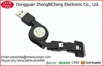 China 3 in 1 van de de Lastensynchronisatie van USB Intrekbare de Kabellijn voor Androïde Smartphone Te koop