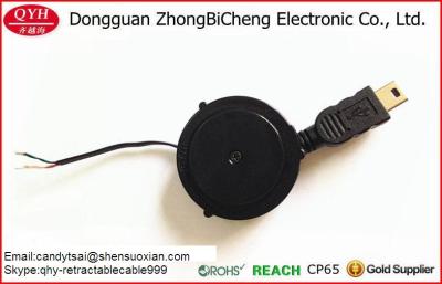 China 36MM Semi-Finished Single Side Retractable Mobile USB Cable With Mini Adapter for sale