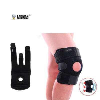 China Best Breathable Adjustable Elasticity LADMAN FITNESS Stabilizers for Meniscus Tear Knee Pain ACL MCL Injury Recovery Adjustable Knee Braces for Knee Pain for sale