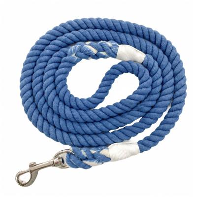 China High Quality Stocked Cotton Rope Dog Retraction Leashes For Medium Dogs Outdoor Classic Pet Leash Factory Wholesale for sale