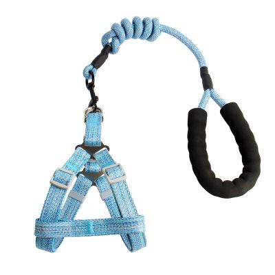 China New Design Rope Dog Collars And Leashes Strong Stocked With Comfortable Padded Outdoor Walking Handle Dogs Factory Wholesale for sale