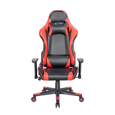 China New Arrival Ergonomic (Height) Swivel Computer Chair Adjustable Black PU Leather Office Red Chair For Games for sale