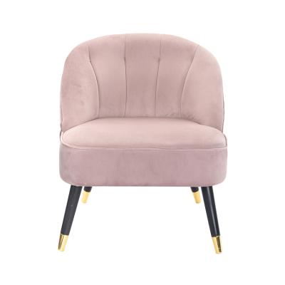 China Modern Living Room Sofa Chair Easy Chair Simple Design Couch Sponge Tops Wholesale Elastic Living Room Pink Furniture for sale