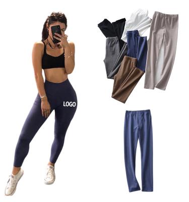 China 2022 Wholesale High Quality Custom Women's Compression Fashion Activewear Breathable Yoga Panties Tik Tok High Waisted Workout Leggings Tights for sale