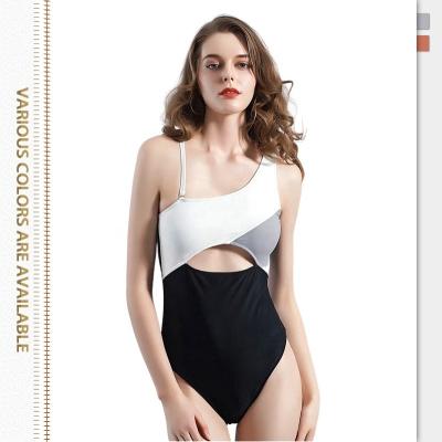 China Plus Size 2022 Female Designers Women's Bikini Set Beach Wear Sexy Luxury Fitness Patchwork Cavity Swimwear Swimwear One Piece Swimsuit for sale