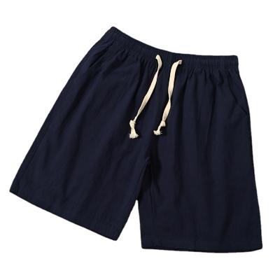 China 2022 hot sale QUICK DRY men's shorts cotton and beach canvas pants refine casual beach canvas shorts pants for sale