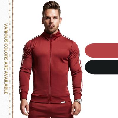 China OEM Wholesale Warm Breathable 2 Piece Fitness Gym Suits Men Jogging Sweat Suits With Jacket Sports Active Tracksuit For Men for sale