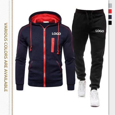 China Breathable Winter Jogger Sportswear Tennis Men Pocket Tracksuit Oversized Zipper Up Black Long Boss 2 Piece Set Custom Tracksuits for sale