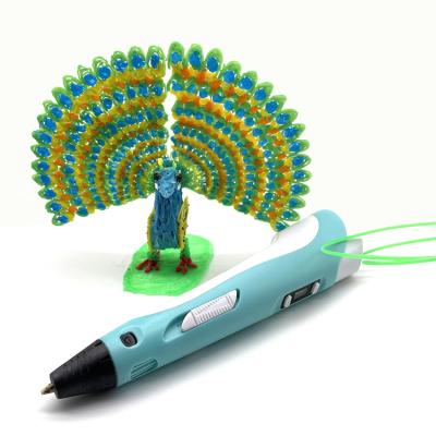 China 3D Printing LCD Display High Quality Doodle Printing Pla ABS Filament Colorful 3D Drawing Pen for sale