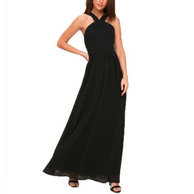 China Women's Plus Size Sleeveless Elegant Maxi Evening Party Dress Anti-Static for sale