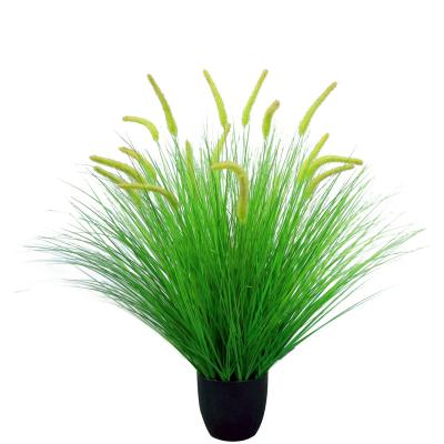 China Factory Wholesale Artificial Bonsai Grass Tail Fake PE Dog Plant Bonsai Trees Used For Home Decor Artificial Potted Plant for sale