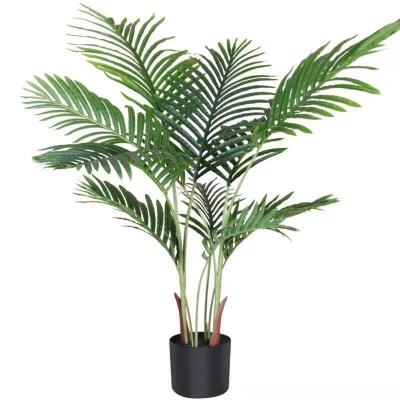 China Wholesale artificial fake bonsai plant PE lutescens potted chrysalidocarpus plant used for indoor decoration artificial bonsai trees for sale