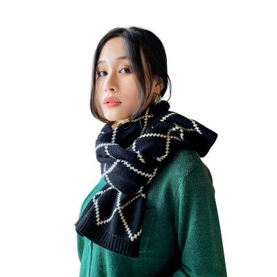 China 2021 new daily life Lingge cashmere double-sided scarf for women in autumn and winter thickened small fragrance Shaw l cute for sale