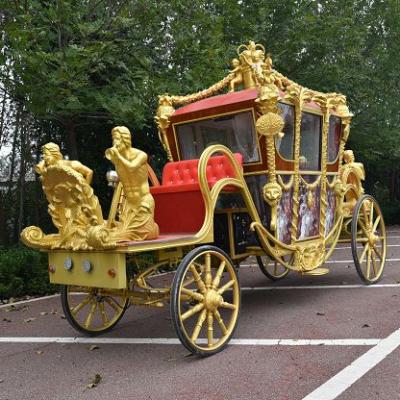 China Wedding Horse Carriage With Electric Power Air Conditioning Heater System for sale