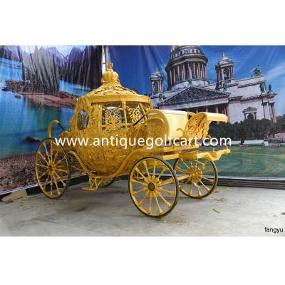 China Wedding Cinderella Pumpkin Golden Carriage Pumpkin FILM Coach Royal Style Coach for sale