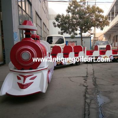 China Amusement Park Mini Tourist Train Kiddie Trackless Electric Train For Sale for sale