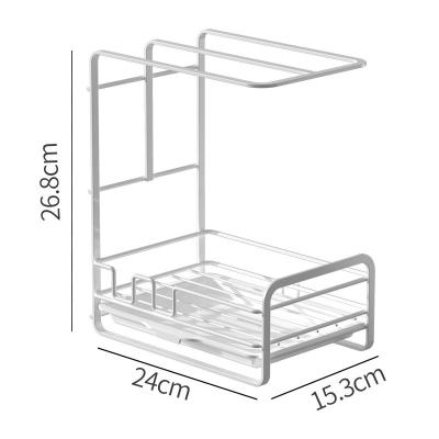 China Kitchen Viable Iron Three Layers Position Type Rack Storage Wipers Leachate Drying Rack for sale