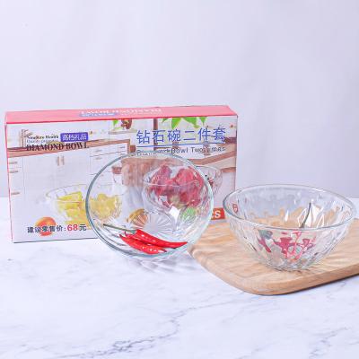 China Disposable Home Transparent Fruit And Vegetable Salad Bowl Kitchen 300ml Heat Resistant Set for sale