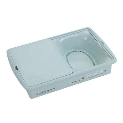 China Disposable Household Multifunctional Fruit&Vegetables Drain Rotary Chopper Plastic Three-in-One Cutting Board for sale