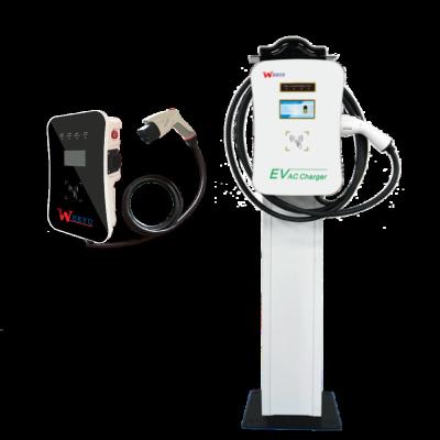 China WEEYU 16Amp Household Car Battery Charger AC Floor Standing EV Charging Stations Suitable for Type2 Socket for sale