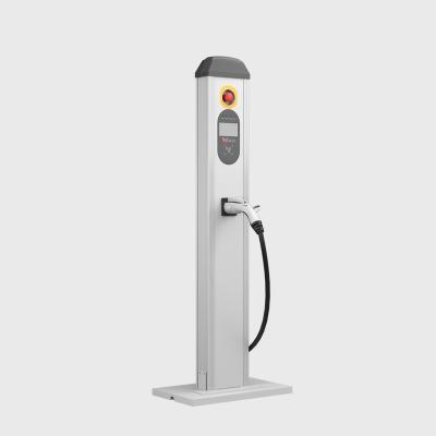 China OCPP J1772 Type 1 Integrated Electric Car Charger Station For Indoor Or Outdoor EV AC Charging for sale