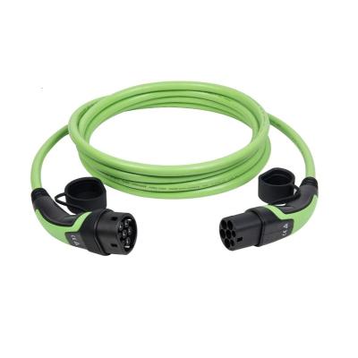 China AC Home Charging 32A 250V,5meter-long cable type 2 to type 2 EV charging station connector plug adapter for sale