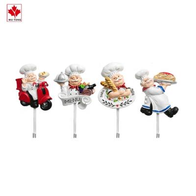 China Entrance World Wall Hanging Kitchen Chef Resin Free Punch for sale