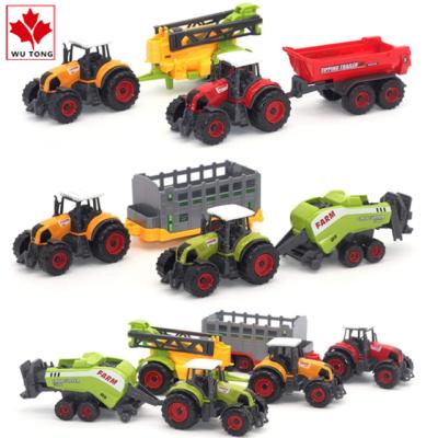 China 1:64 Scale Mini Puzzle Farm Tractor Toy Fun Time Game Activity Perfect Gift For Boys Girls for sale