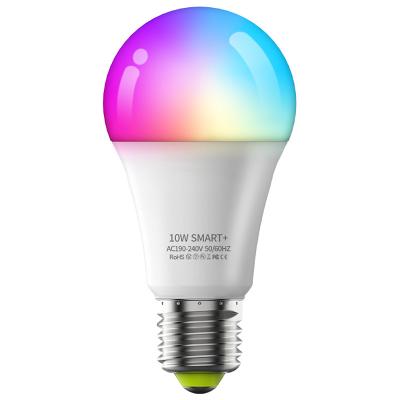 China Residential multicolor wifi lamp led RGB control lamp smart design led alexa bedside light bulbs for sale