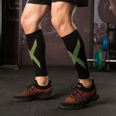 China Compression Socks Men Running Increasing Leg Warmers Calf Compression Sleeve High Leg Protector Recycling Elastic Sports Wrap Guard Shin Safety Support for sale