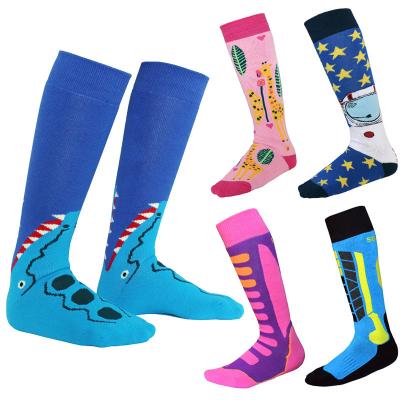 China Breathable Custom Logo Kids Sport Sock Warm Sweat-absorbent Kids Ski Sock Children Boy Girl Long Sports Sock Kids Keep Warm for sale