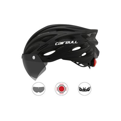 China Helmet Road Mountain Bike Riding Riding Helmet With Lens And Edge Tail Light Helmet Cycling Sport for sale