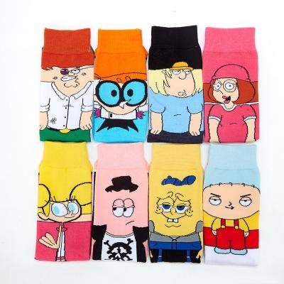 China Breathable Men Socks Fashion Colorful Cartoon Men Socks Funny Fashion Crew Sock Gifts For Women Mens for sale