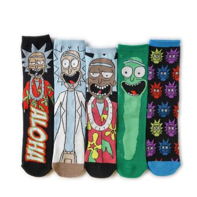 China Colorful Breathable Cartoon Mens Crew Socks Fashion Crew Sock Funny Gifts For Men's 2022 Newcomer for sale