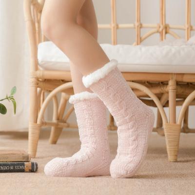 China Winter Breathable Women Warm Socks Floor Super Non-slip Thicken Soft Socks Girl Keep Warm Female Socks for sale