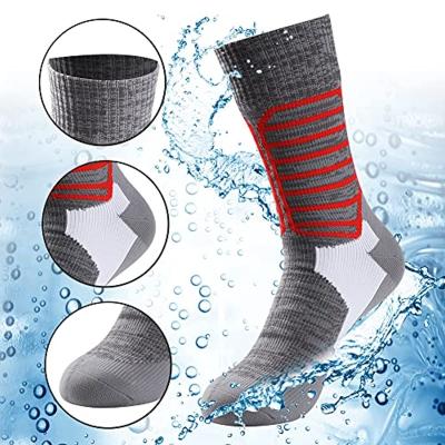 China New Men Breathable Winter Warm Waterproof Socks Long Outdoor Hiking Camping Skiing Diving Stockings for sale