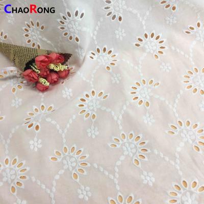 China CRF2017 Embroidery fabric textile jacquard antistatic fabric for dress 100% cotton fabric for sale