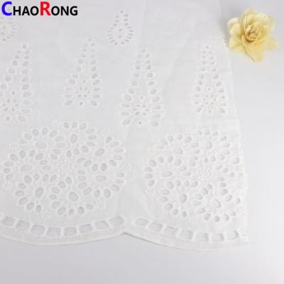 China CRF1162B Brand New Anti-Static Fabric White Cotton Voile Embroidery Fabric for sale