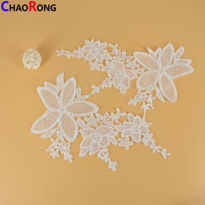 China CRN1243 Sustainable Professional Guipure Lace Neck With CE Certificate for sale