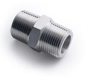 China Stainless Steel SS316 Forged Steel Fittings High Pressure Hex Nipple for sale