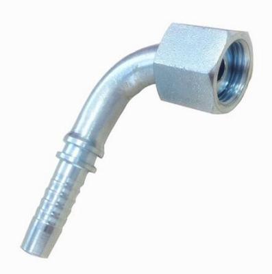 China 90 Degree Metric Hydraulic Hose Fittings Female Flat Seat Fittings for sale