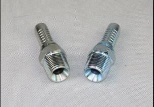 China 15611 Carbon Steel Npt Male Hydraulic Hose Fittings White Zinc Plating Surface for sale