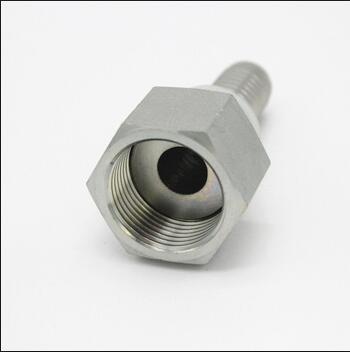 China ORFS Female Flat Seat SAE J516 Hydraulic Coupling Fitting / Hose Fitting 24211 for sale