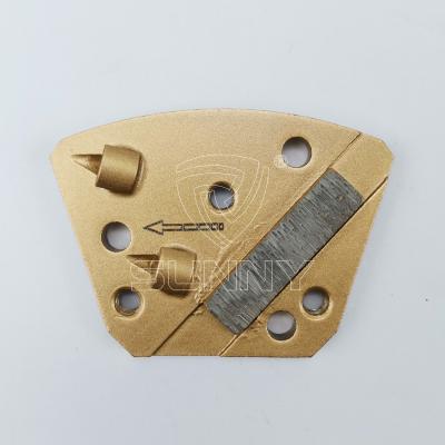 China Fast Abrasive Diamond Trapezium Tools Floor Diamond PCD Concrete Grinding Tooling For Diamatic Concrete Grinder for sale