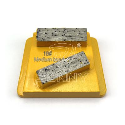 China Terrazzo Floor Double Bar PHX Segment Concrete Diamond Grinding Grinding Shoe For Concrete for sale