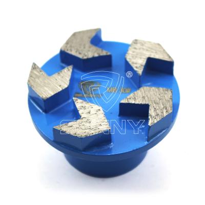 China 5 Arrow Segment Concrete Diamond Grinding Grinding Socket For Concrete for sale